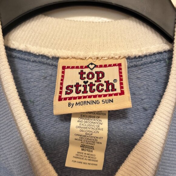 Vintage '90s Morning Sun Christmas Cardinal Sweatshirt - Picture 3 of 3